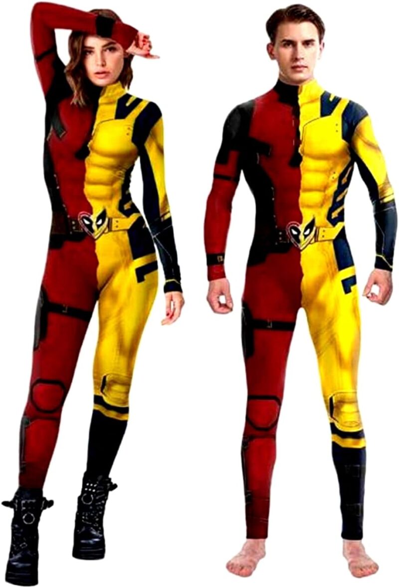 Unisex 2024 new Popular Halloween Cosplay Costume Stretchy Breathable Spandex Adult Full Bodysuit