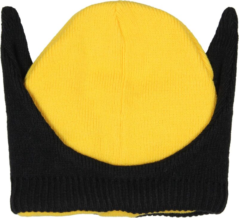 Marvel Wolverine Beanie X-Men Costume Character Mask Cuff Knit Beanie Hat Multicolored - Image 5