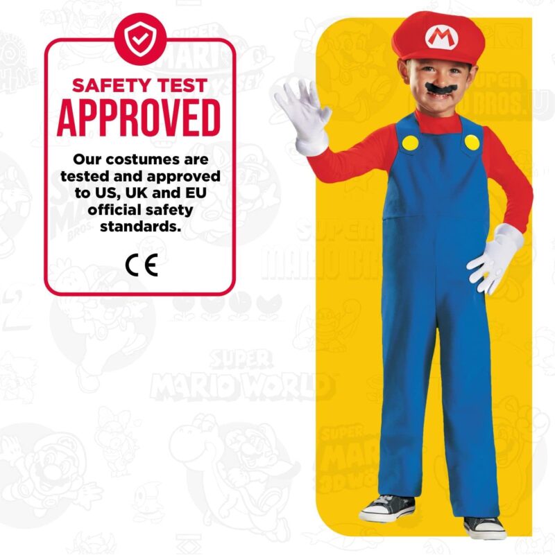 Nintendo Super Mario Brothers Mario Boys Toddler Costume - Image 6