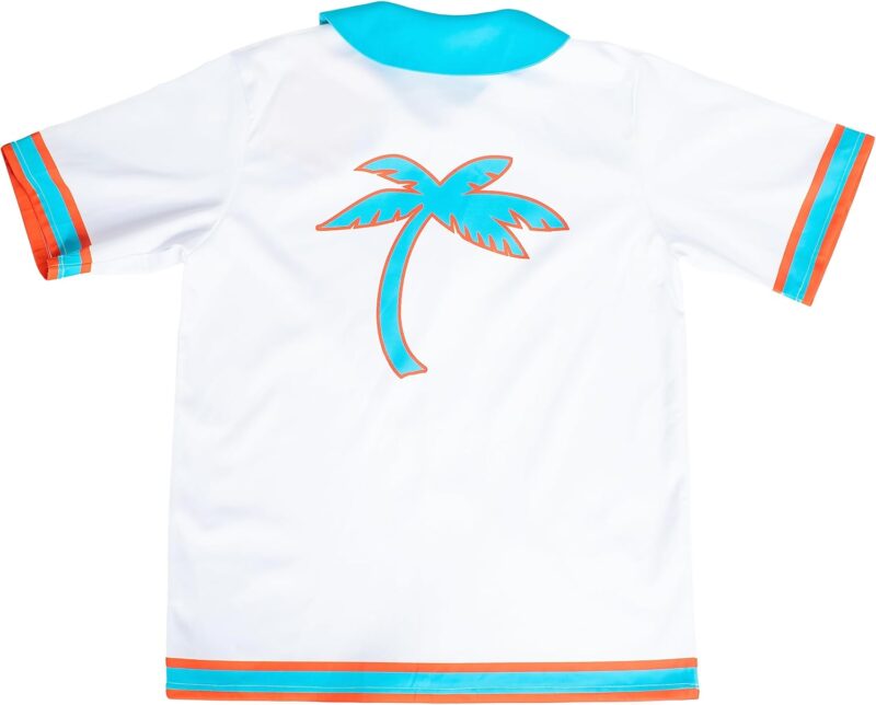 Jackie Moon Deluxe Flint Tropics Jersey Complete Warm Up Costume Set for Halloween & Cosplay - Image 8