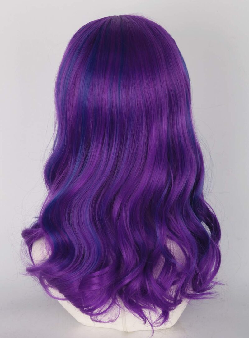 Purple Mixed Blue Wigs for Kids Girls wig Halloween Costume Cosplay Wig - Image 4