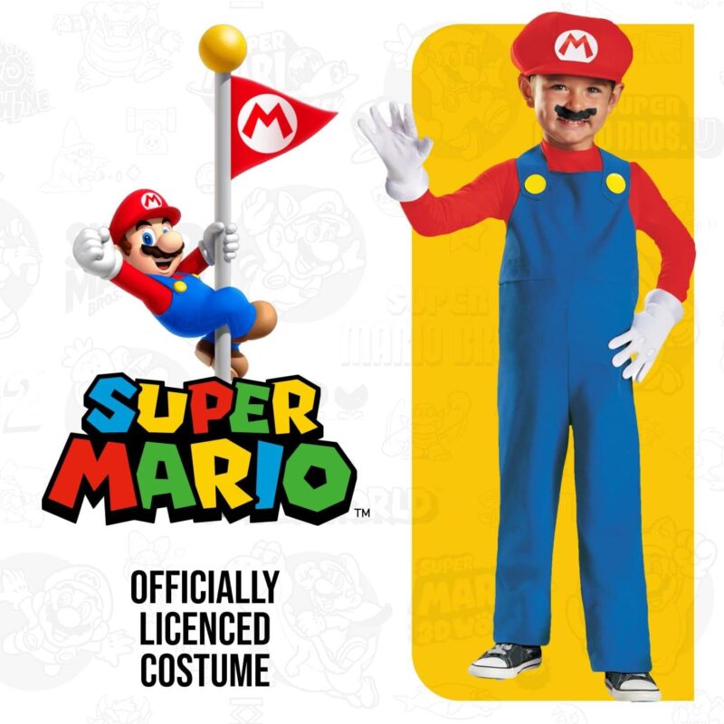 Nintendo Super Mario Brothers Mario Boys Toddler Costume - Image 5