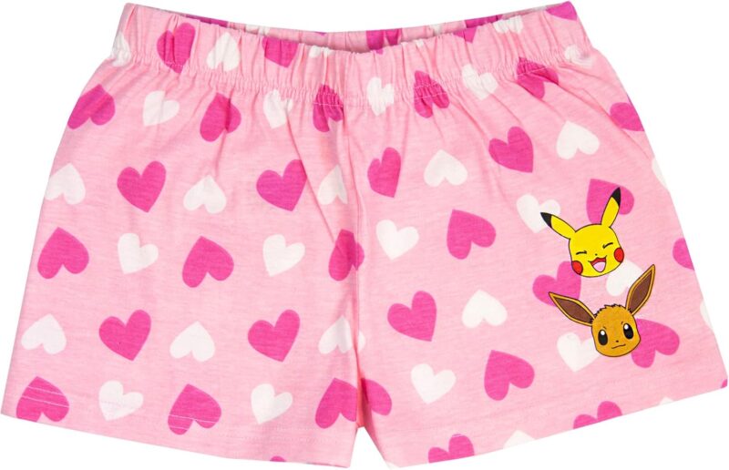 Pokemon Pyjamas Pikachu & Eevee Frill Sleeve Long OR Short Leg Girls PJs - Image 6