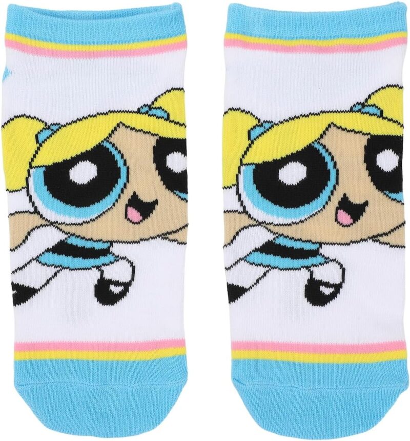 Bioworld Adult Powerpuff Girls Ankle Socks 5-Pack - Superhero Style for Your Feet - Image 4