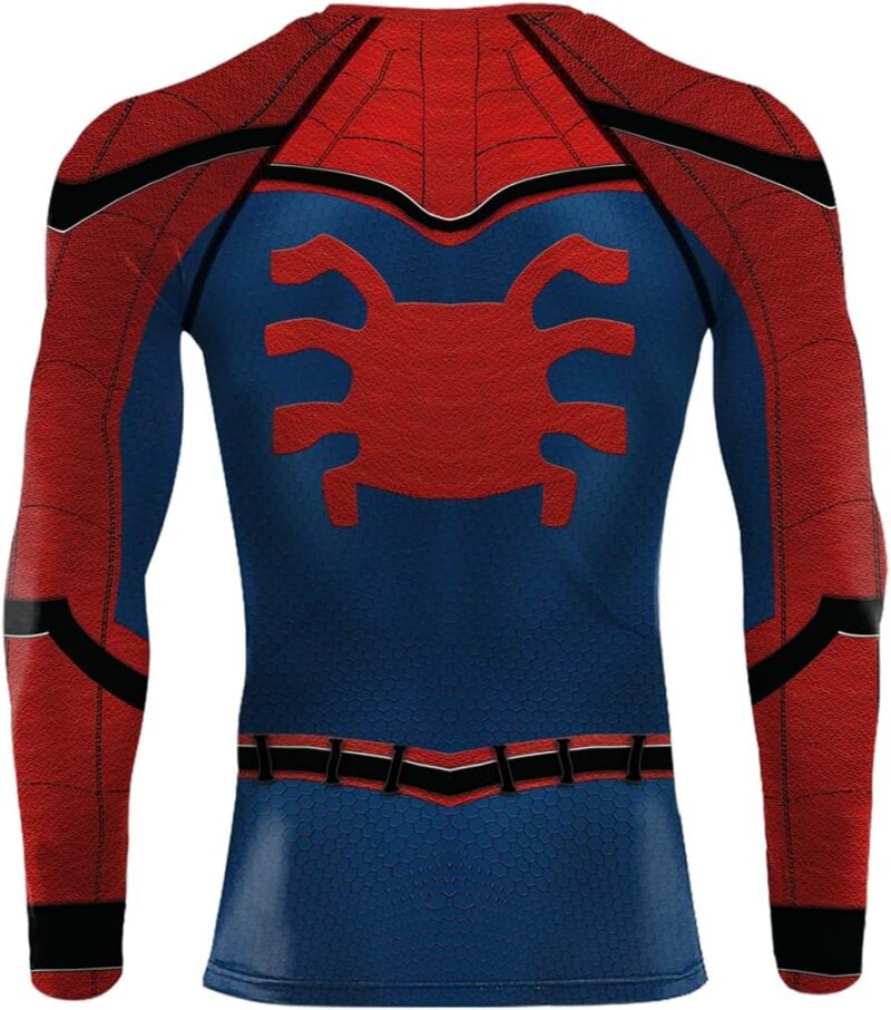 3D Super Hero Close-Fitting Quick-Drying Elastic Sport Cosplay T-Shirt Long Sleeve - Image 3