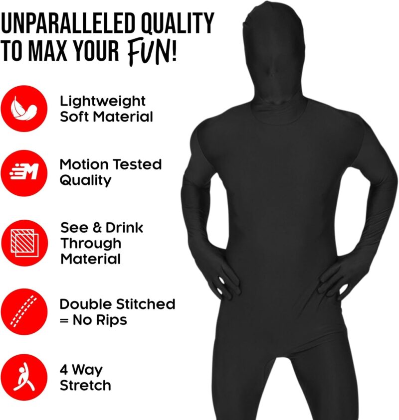 Morphsuits Full Body Costume Halloween Bodysuit, Spandex Bodysuit Costumes Adult, Morph Suits Adults, Mens Halloween Costumes - Image 2