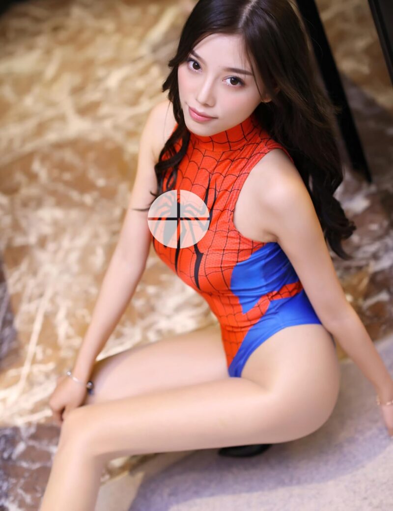 Women's One-Piece High Cut Superhero Cosplay Leotard Bodysuit Teddy Lingerie Set - Image 6