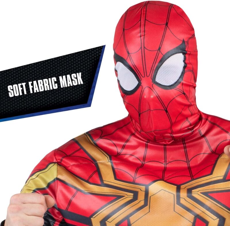 Marvel Deluxe Adult Iron Spider-Man Costume, Spiderman Integrated Suit for Men, Halloween Costume - Officially Licensed - Image 2