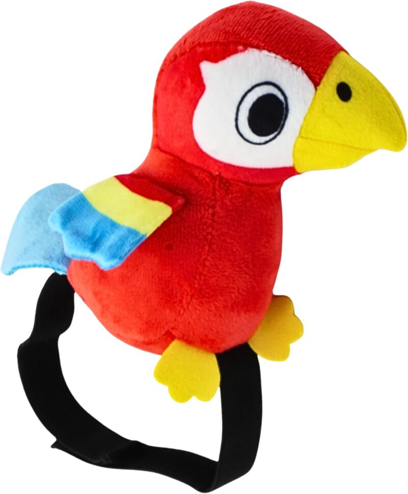 4E's Novelty Stuffed Parrot on Shoulder - Pirate Costume Accessory for Kids & Adults, Halloween Costumes Prop for Boys Girls (1 Piece)