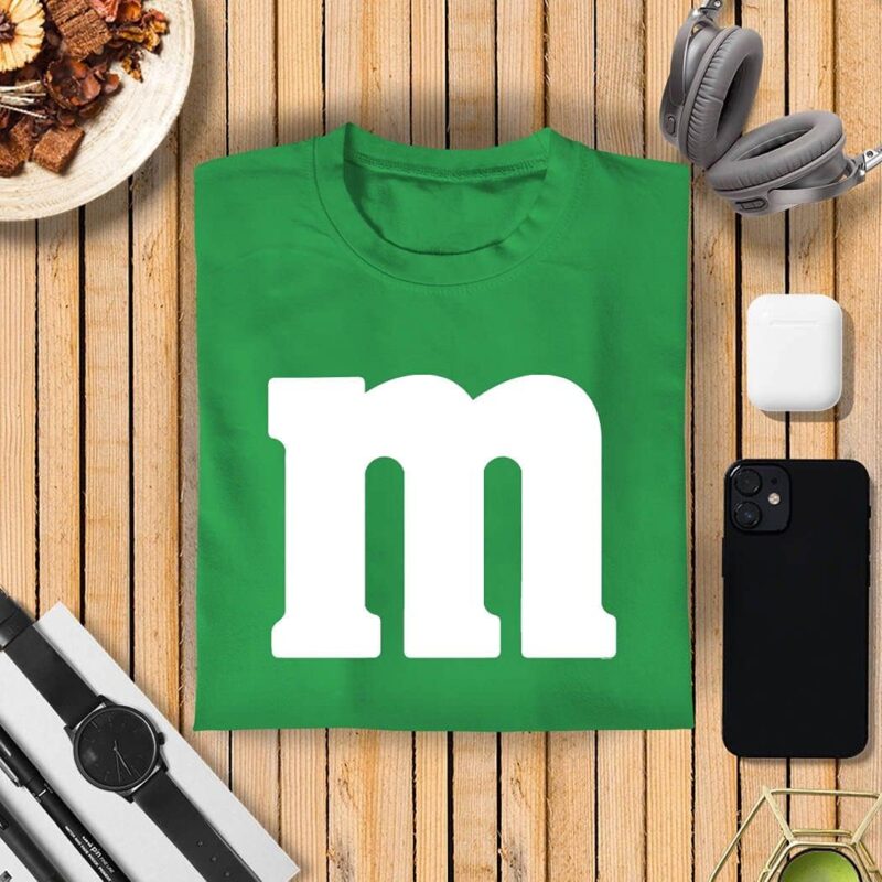 Letter M Halloween Costumes T-Shirt | Funny Cool Graphic Tee Idea | for Men - Image 6