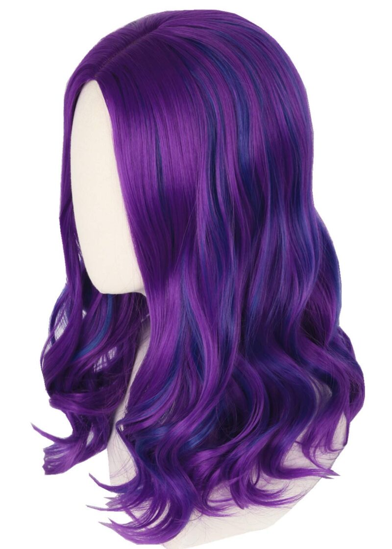 Purple Mixed Blue Wigs for Kids Girls wig Halloween Costume Cosplay Wig