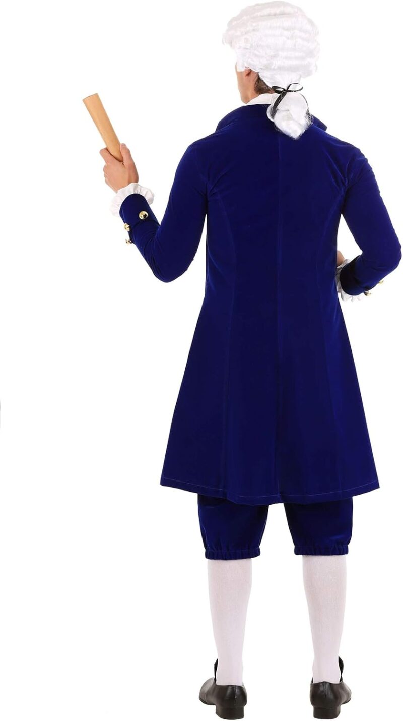 Men's Thomas Jefferson Costume, Iconic Adult Historical Outfit for Halloween and Cosplay - Image 4