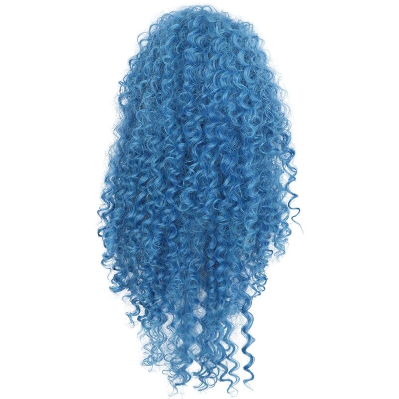 VGbeaty Adult Long Blue Curly Wig Disney Descendants Chloe Cospaly Wig Halloween Costume Wig - Image 6