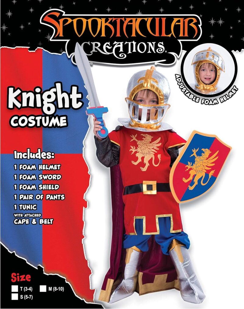 Spooktacular Creations Medieval Knight Costume Deluxe Set for Boys Halloween Party Dress Up - Image 2