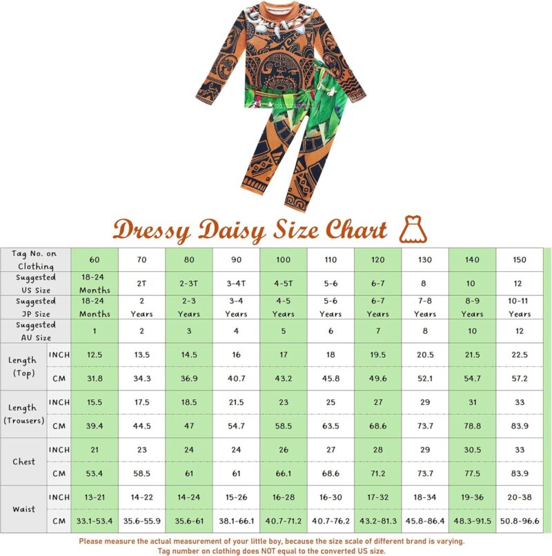 Dressy Daisy Boy's Ocean Adventure Pajamas Halloween Dress Up Costumes Fancy Party Outfit - Image 7