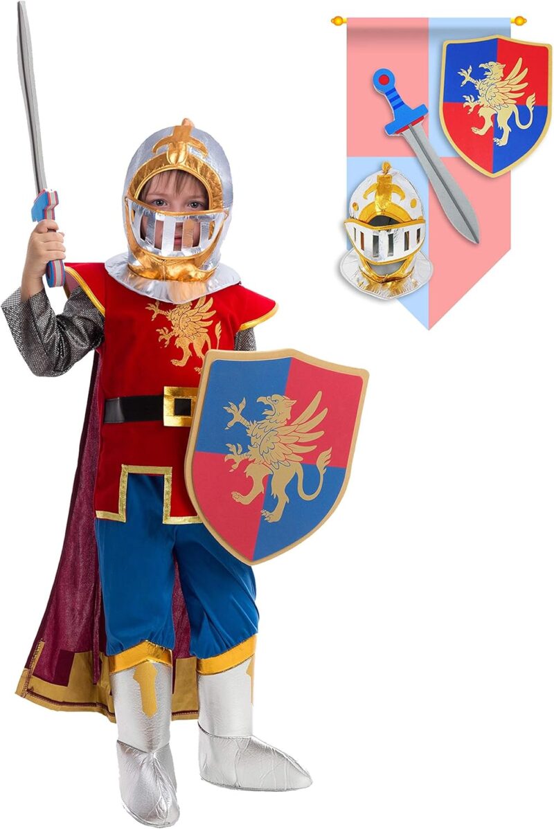 Spooktacular Creations Medieval Knight Costume Deluxe Set for Boys Halloween Party Dress Up