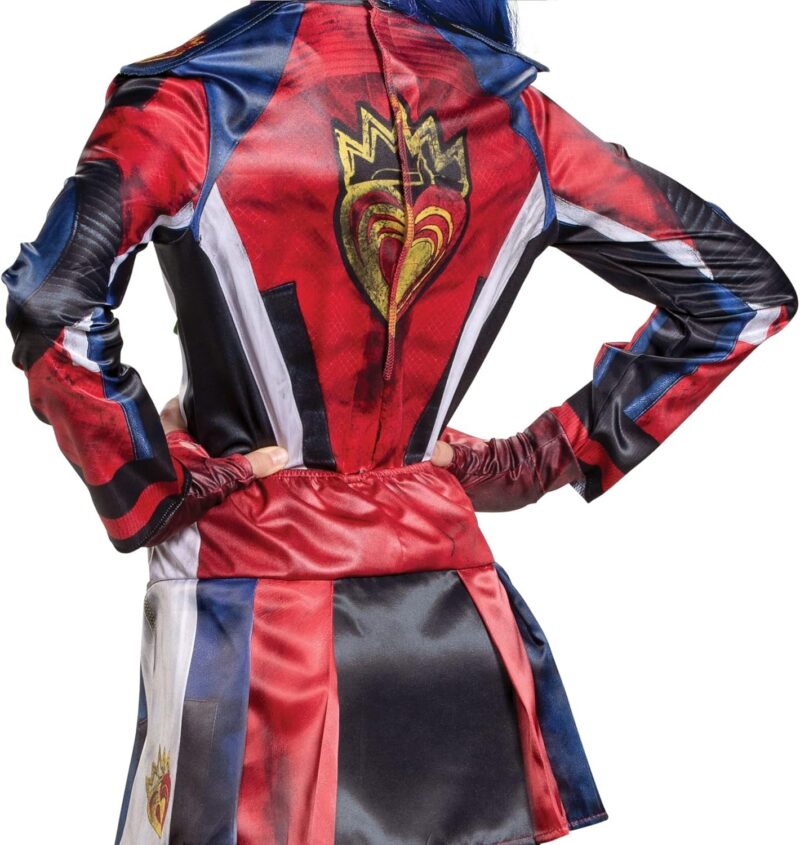 Evie Descendants 3 Deluxe Girls Costume, Official Disney Descendants Costume Jumpsuit - Image 5