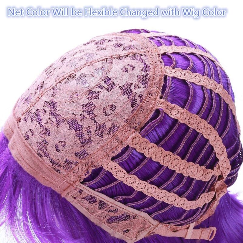 Unisex Short Blue Wig, Pixie cut Synthetic Hair for Cosplay Anime Inside Out 2 Joy, Comic-Con, Parties, Costume Play, Comes with Wig Net Cap; 55TNL - Image 7