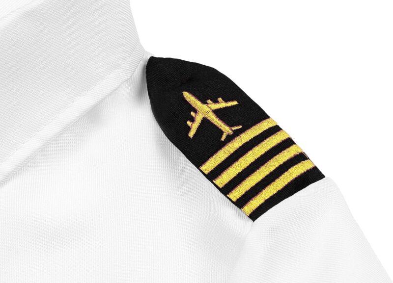 Airline Pilot Costume for Kids Airline Captain Uniform for Halloween Career Day Dress Up Birthday Gifts - Image 6