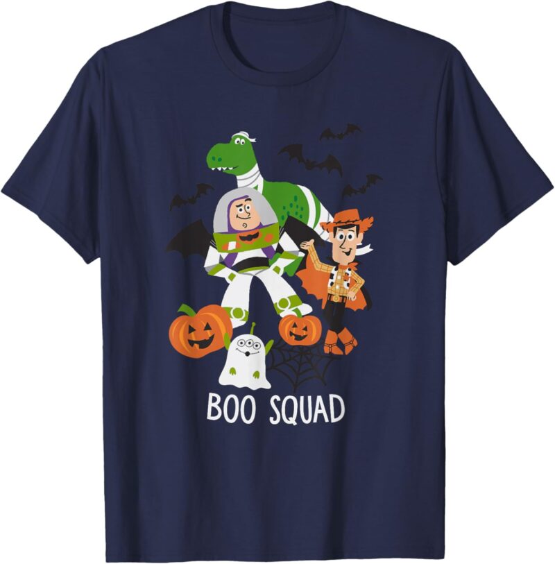 Disney Pixar Toy Story Halloween Boo Squad Cartoon Sketch T-Shirt