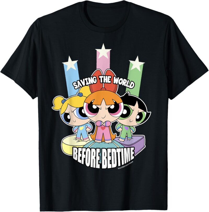 CN The Powerpuff Girls Saving The World Before Bedtime T-Shirt