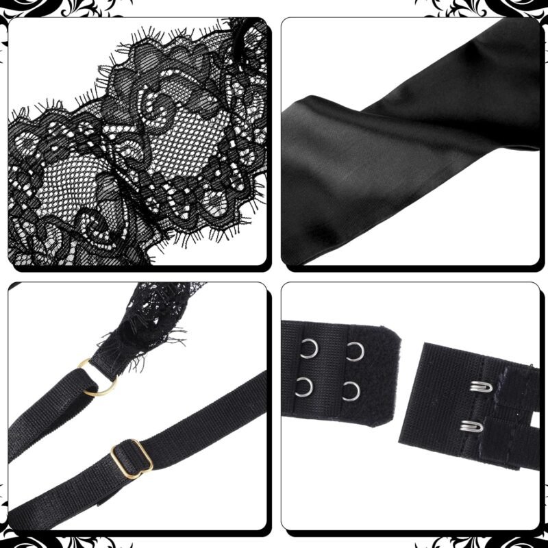 Women Sexy Lingerie Set Unwrap Me Bow Tie Lingerie Lace Smooth Ribbon Lingerie for Ladies Valentines Outfit - Image 3