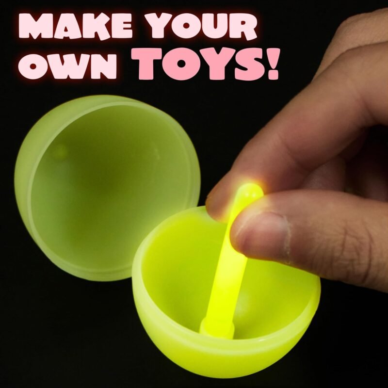 JOYIN 144 Pcs Easter Eggs with 288 Pcs Mini Glow Sticks for Kids Glow-in-The-Dark Basket Stuffers Fillers Gift, Easter Eggs Hunt Game Party Favors Classroom Decorations Supplies - Image 7