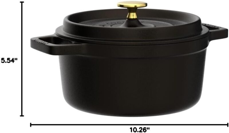 STAUB 40509-487-0 Cocotte Round 20cm Black - Image 7