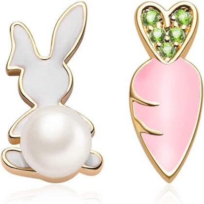 FAMARINE Easter Earrings for Women Rabbit Earrings