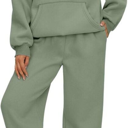 AUTOMET Womens 2 Piece Outfits Lounge Hoodie Sweatsuit Sets Oversized Sweatshirt Baggy Fall Fashion Sweatpants with Pockets