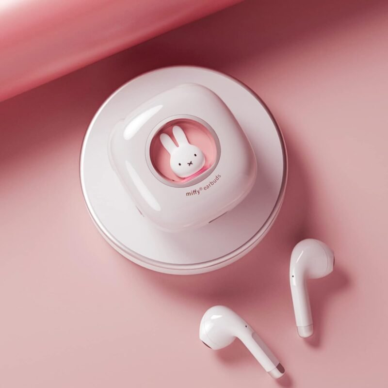 Miffy Bluetooth Wireless Earbuds Headset (Pink)，IPX5 Waterproof Ear Buds Headphones - Image 3