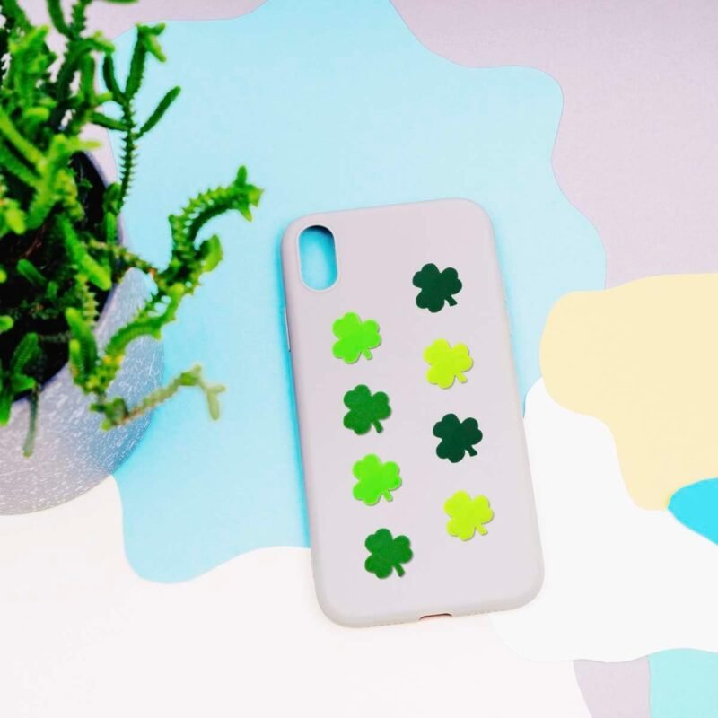 100Pcs St. Patrick's Day Shamrocks Handmade Polymer Clay Beads, Luck Clover Prints Polymer Clay Spacer Beads for Women Jewelry Making DIY Charms Bracelet Necklace Hair Clip Accessories Handmade Craft - Image 5