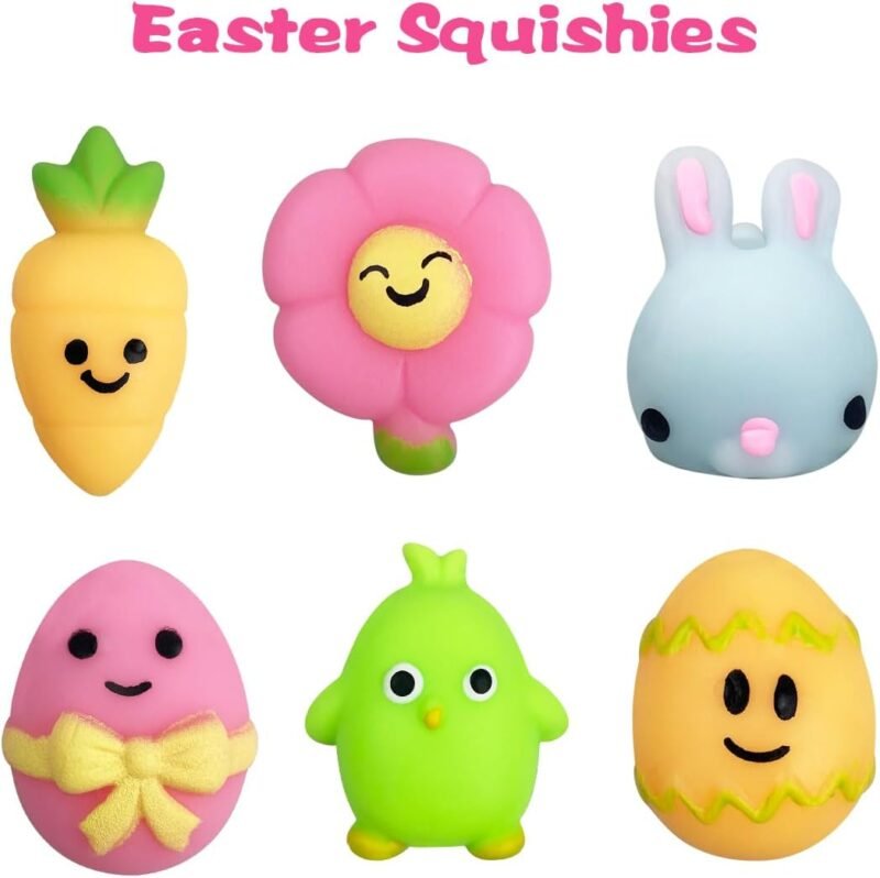 Jofan 6 Pack Easter Bubble Bath Bombs with Easter Squishy Toys Inside for Kids Girls Boys Easter Basket Stuffers Gifts - Image 3