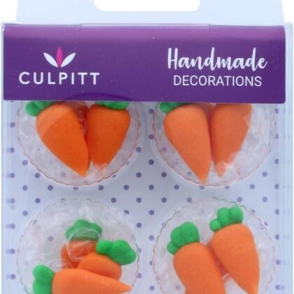 381 Carrot Sugar Pipings 12 Pack, 2.5 Centimetre, Orange
