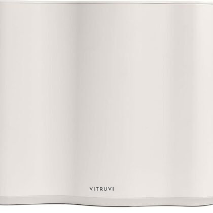 Vitruvi Cloud Bedside Humidifier, White Humidifier, 24 Hr Run Time, 602ft Coverage, Large Home Bedroom, Baby Room - Includes 3 Month Filter