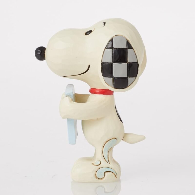 Enesco Peanuts by Jim Shore Collection Snoopy Holding I Love You Sign Miniature Figurine- Resin Hand Crafted Painted Collectible Peanuts Snoopy Mini Figurines Valentine Home Decor Statue, 3.13 Inch - Image 5