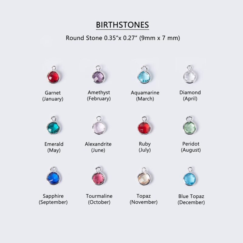 Custom Birthstone Necklace for Women, Family Jewelry Gift for Moms, Kids, and Grandmas -BSN-MC - Image 9