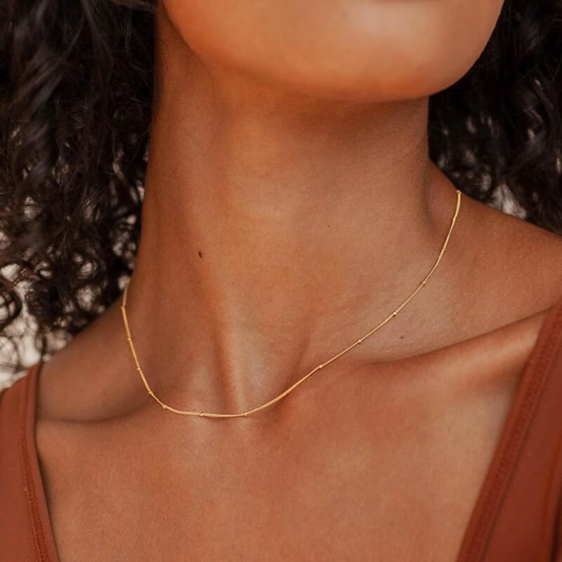 CAITLYNMINIMALIST Stackable Layering Adjustable Sterling Silver 18k Gold Chain Necklace for Women Essential Chain Collection - Image 5