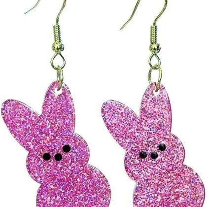 Todu Easter Earrings Cute Bunny Egg Rabbit Drop Earrings Colorful Flower Animal Dangle Earrings Spring Earrings Holiday Jewelry Gifts For Women