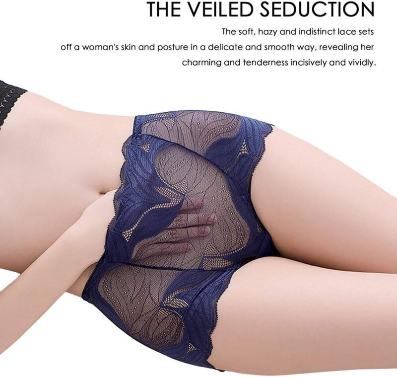 Sexy Underwear for Women Ladies Seamless Brief Womens Lace Panties 5-Pack - Image 3