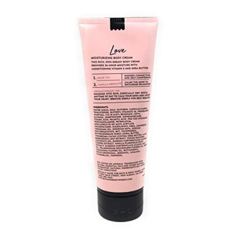 Bath and Body Works Aromatherapy LOVE - ROSE + VANILLA Body Cream 8 Ounce - Image 2