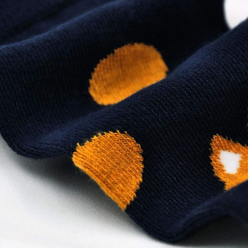 ZAKASA Womens Toe Socks Funny Cat Dog Print Cotton Five Finger Socks Novelty Athletic Running Crew Ankle Socks Size 6-9 - Image 7