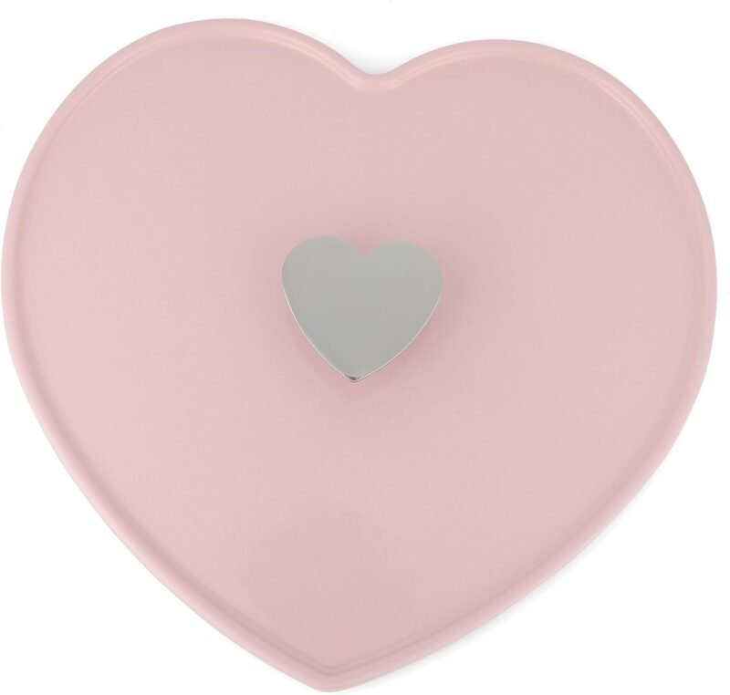 Martha Stewart Heart Shaped 4-Quart Enamel Cast Iron Dutch Oven - Pink - Image 5