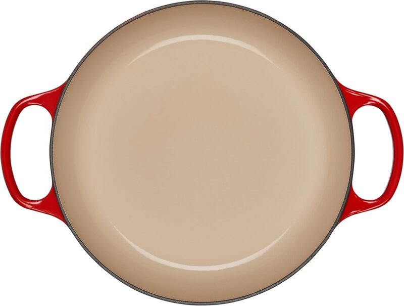 Le Creuset Enameled Cast Iron Signature Braiser, 2.25 qt., Cerise - Image 4