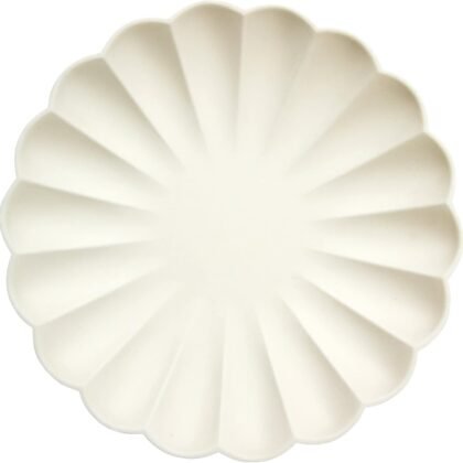 Meri Meri Compostable Party Plates, Pack of 8 Eco Friendly Plates for Parties and Occasions, Single Use, Compostable/Disposable