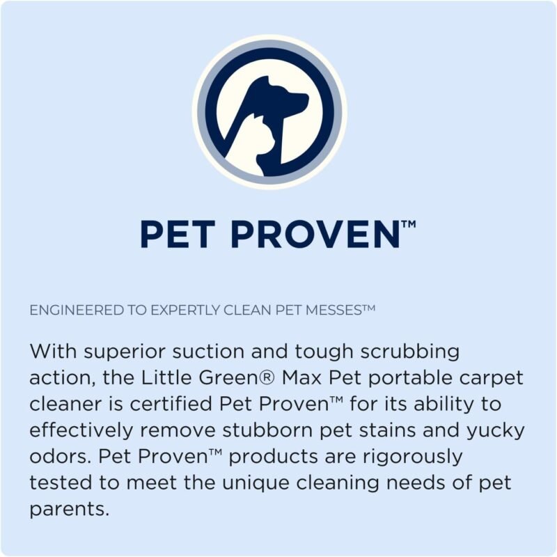 BISSELL® Little Green® Max Pet Portable Carpet and Upholstery Deep Cleaner, Car/Auto Detailer, with Self-Cleaning Tough Stain Tool and Pet Hair Removal Tool (3860) - Image 2