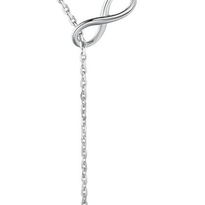 Infinite Heart Necklace - 925 Sterling Silver Heart Necklaces for Women Gifts for Wife Women on Birthday Womens Jewelry Necklace