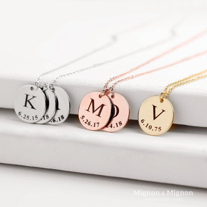 Personalized Initial Necklace for Women Valentines Gifts for Mom, Custom Kids Name Jewelry, Unique Gifts for Teen Girls, Birthdays, and Holidays -LCN-ID - Image 2