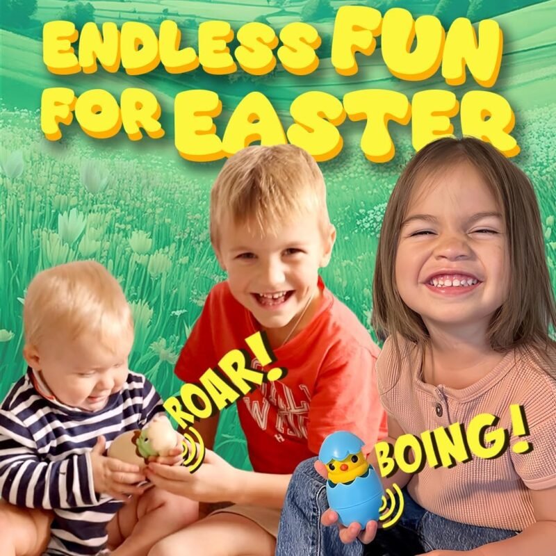 Easter Basket Stuffers for Teens, Pop & Play Toy, Boys Basket Fillers, Unique Holiday Presents for Boys & Girls, Fun Spring Gifts for Teens, Novelty Item (Dino) - Image 5