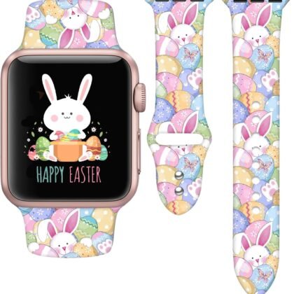 Halloween Watch Band Compatible With Apple Watch 38mm 40mm 41mm 42mm 44mm 45mm for Women Men,Adjustable Replaceable Silicone Smartwatch Straps For iWatch Series SE 9 8 7 6 5 4 3 2 1